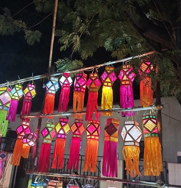 Diwali paper lanterns