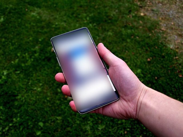 Smartphone in hand